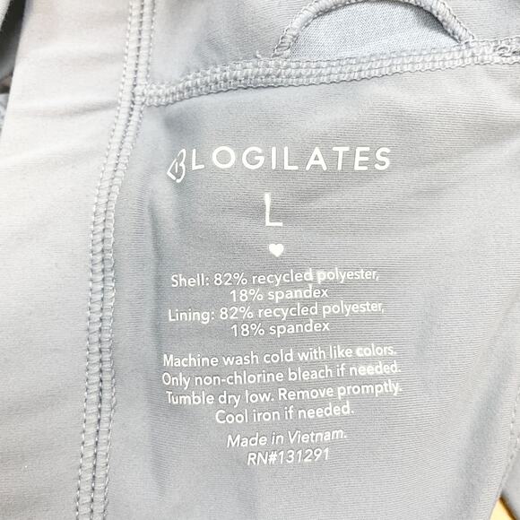 Blogilates Women's Troposphere Romantic Ruffle Active Tank Top Blue Size Large - Picture 5 of 5